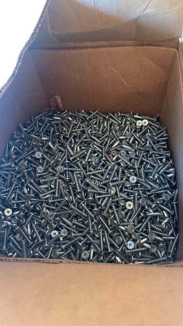 Flathead 1" sheet metal screws