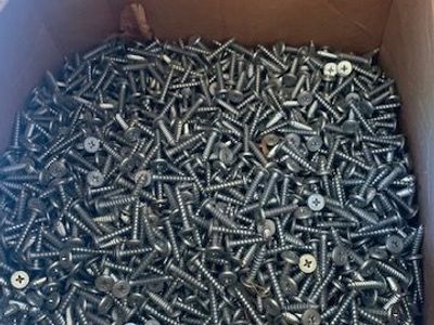 Flathead 1" sheet metal screws