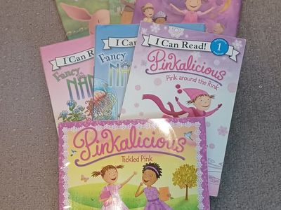 Pinkalicious, Fancy Nancy, & Olivia I Can Read! Books Lot - 7 Beginner Reading Books