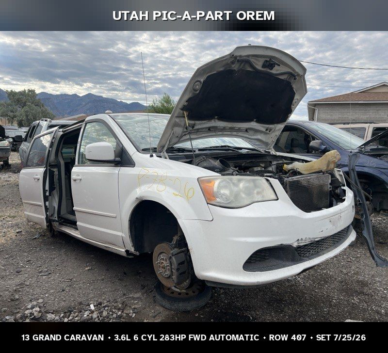 New Arrival - 2013 Dodge Grand Caravan Parts - UTPAP Orem