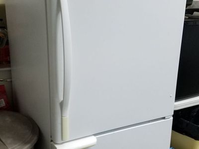 White Fridge- Amana Distinctions Refrigerator,