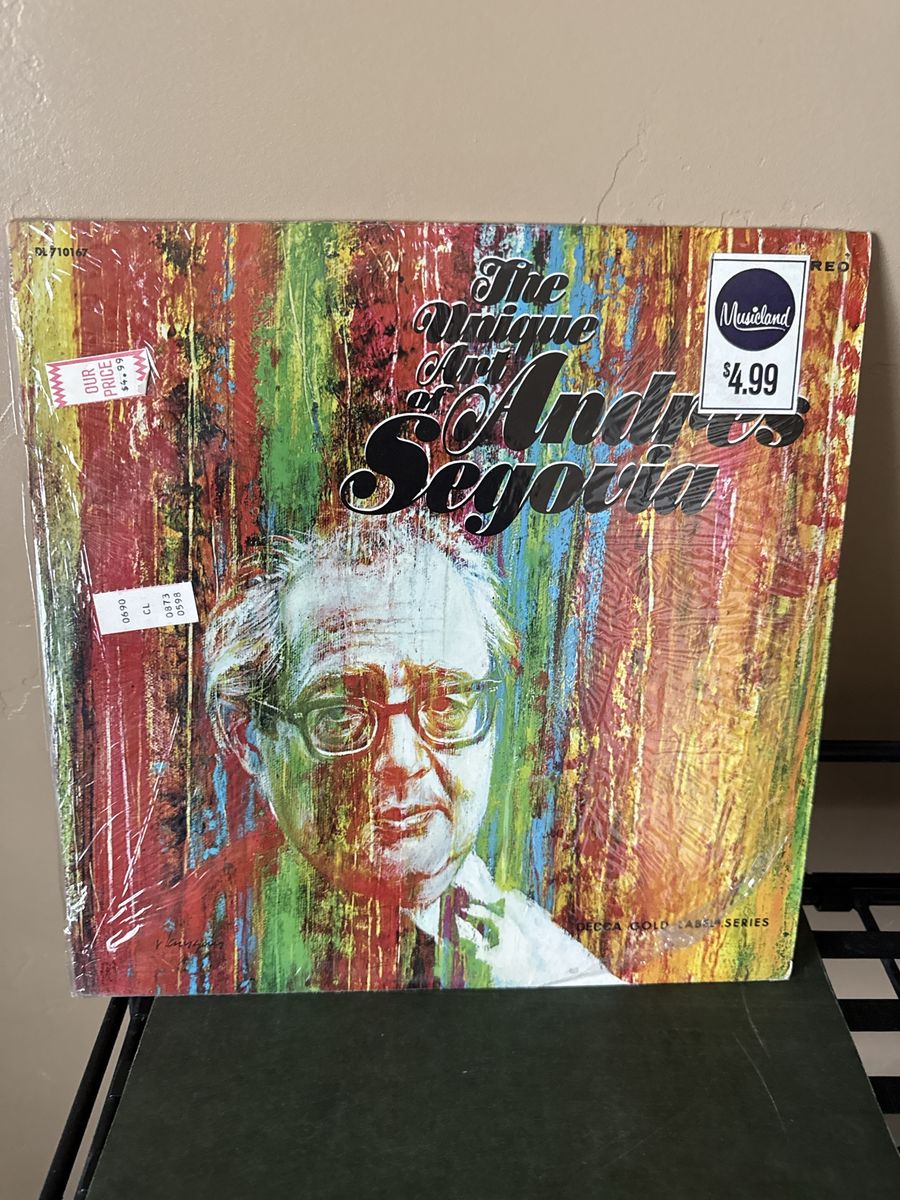 The Unique Art of Andres Segovia Decca Gold Label Series Vinyl LP Record