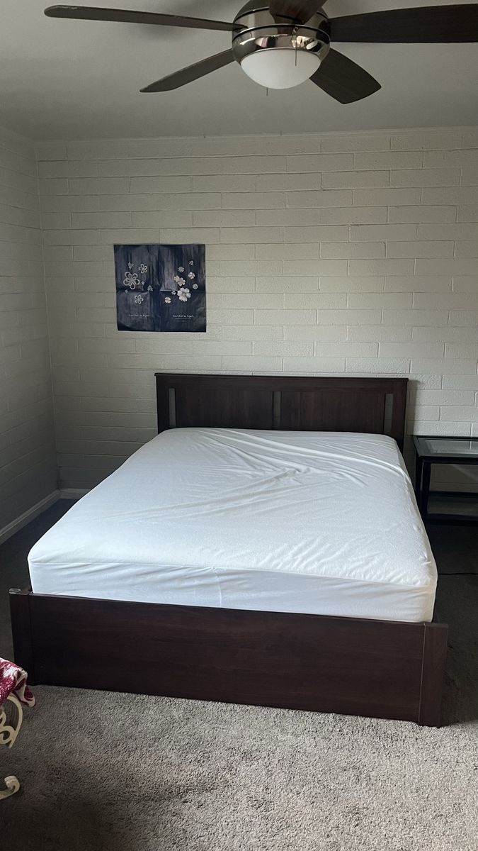 IKEA SONGESAND queen bed frame + HAUGESUND mattress