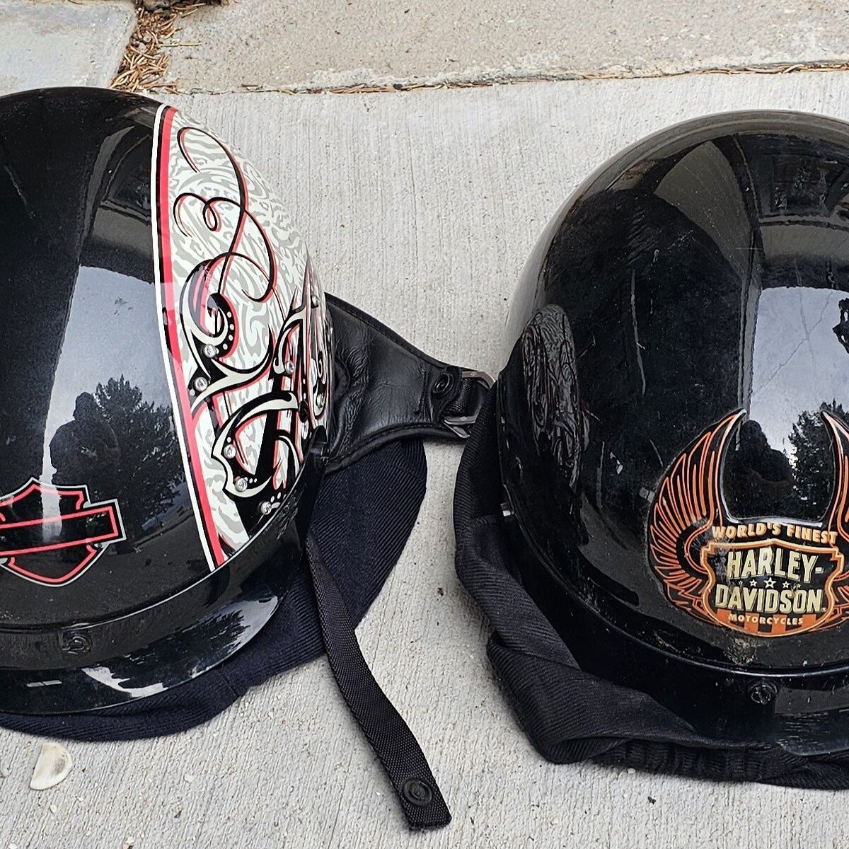 Men's and Women's Harley Davidson Half Helmets