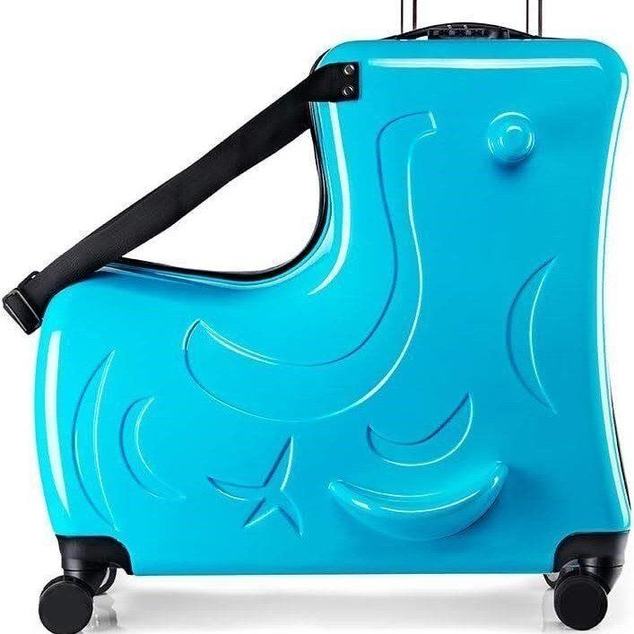 New kids ride on luggage suitcase with wheels 24"