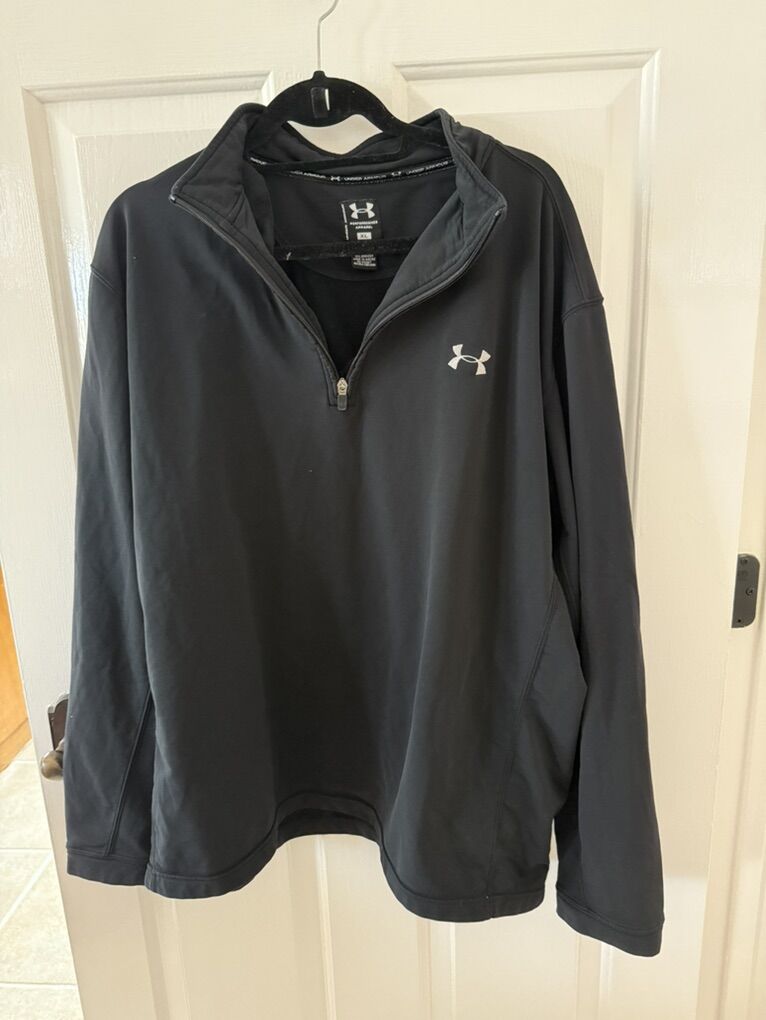 Under Armour men’s 1/4 zip black shirt size XL