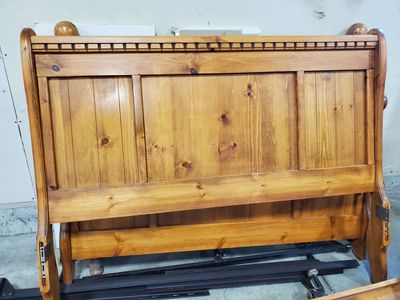 Solid wood five-piece bedroom set