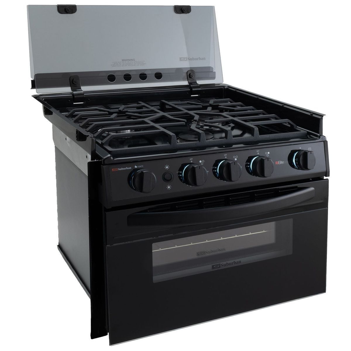 Surburban RV Stove Gas Range 17" Tall with Air Fryer