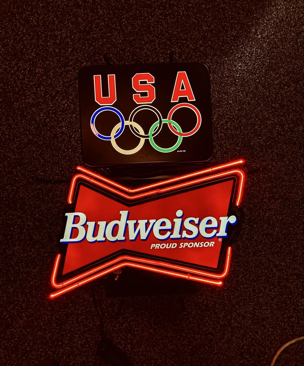 1996 Atlanta Olympic Budweiser neon