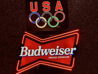 1996 Atlanta Olympic Budweiser neon