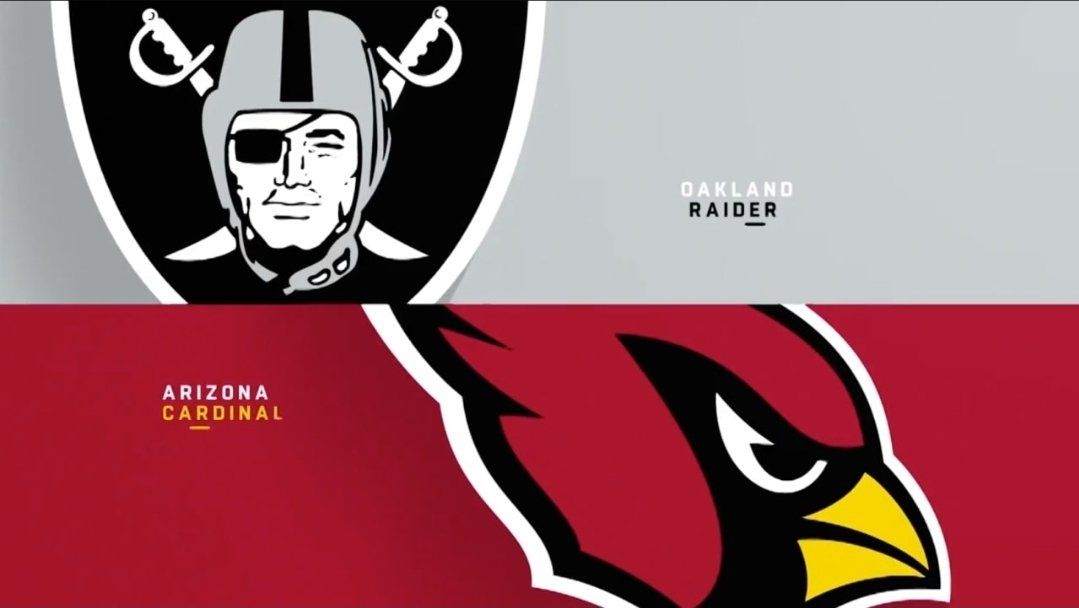 NFL Oakland Raiders vs. Arizona Cardinals Football Teams