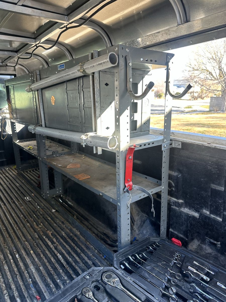 Vehicle storage shelves