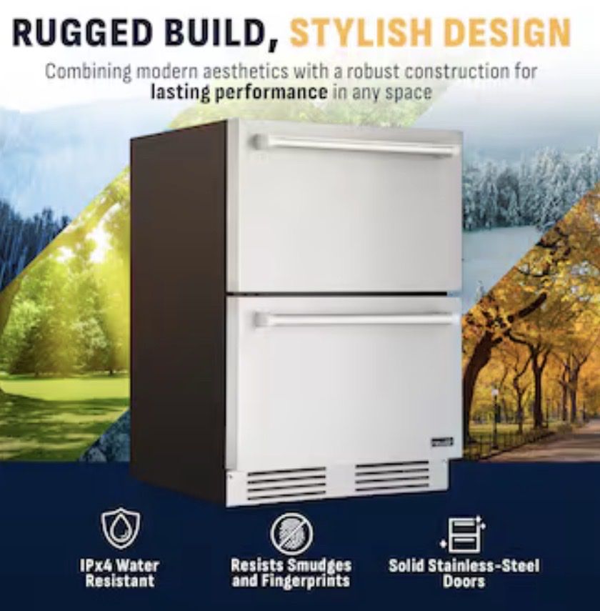 Brand New-NewAir Outdoor Refrigerator & Freezer 24”