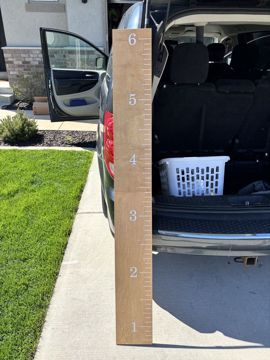 Growth chart wood