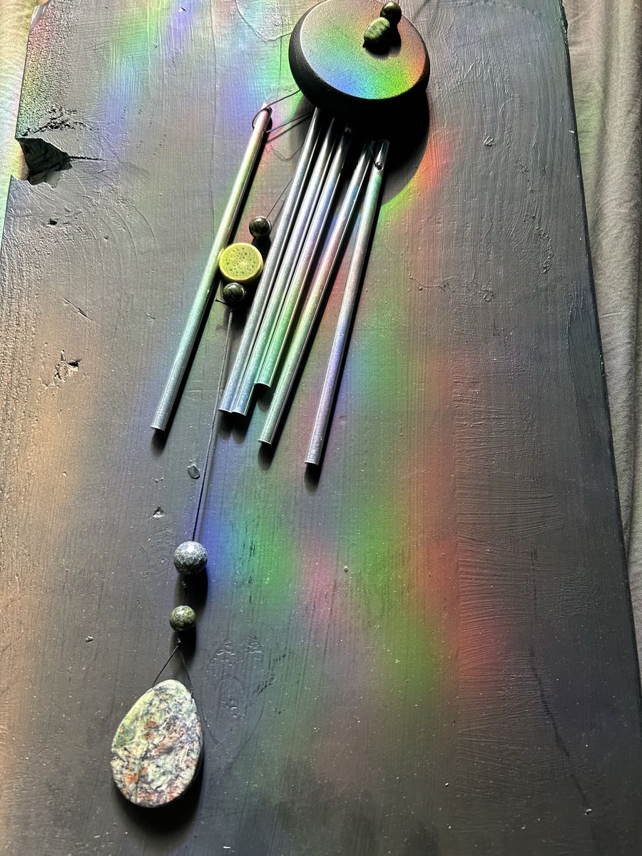 Woodstock stone wood chimes