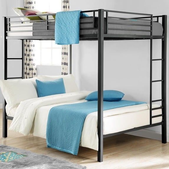 Bunk bed black metal