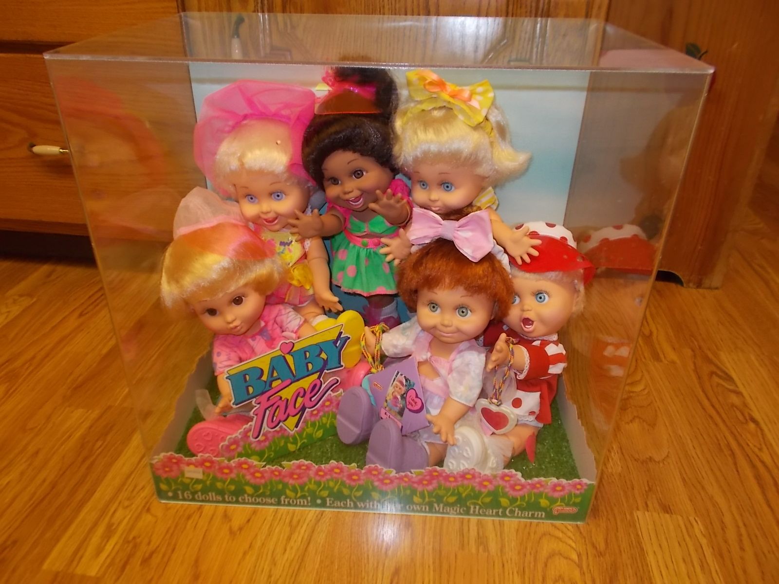 GALOOB BABY FACE DOLLS STORE DISPLAY FRED MEYERS RARE VINTAGE