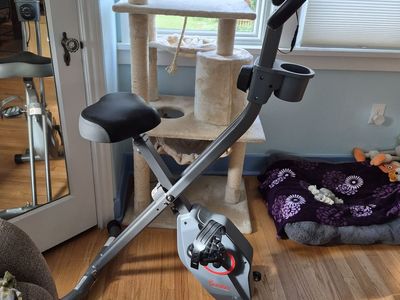 Sunny Health & Fitness Smart Folding X-Bike with Magnetic Resistance