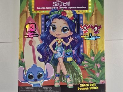 Opened Disney Doorables Adorables Stitch Superfan Premier Doll - 13 Surprises