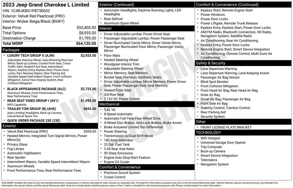 2023 Jeep Grand Cherokee L Limited