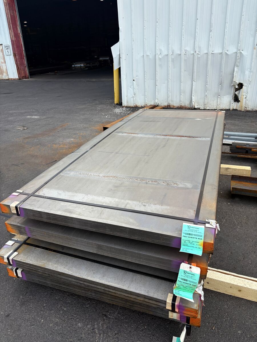 WINTER SPECIAL!! Surplus Steel Hot Rolled Sheet 4 Ga x 50" x 120" - $174.95 each