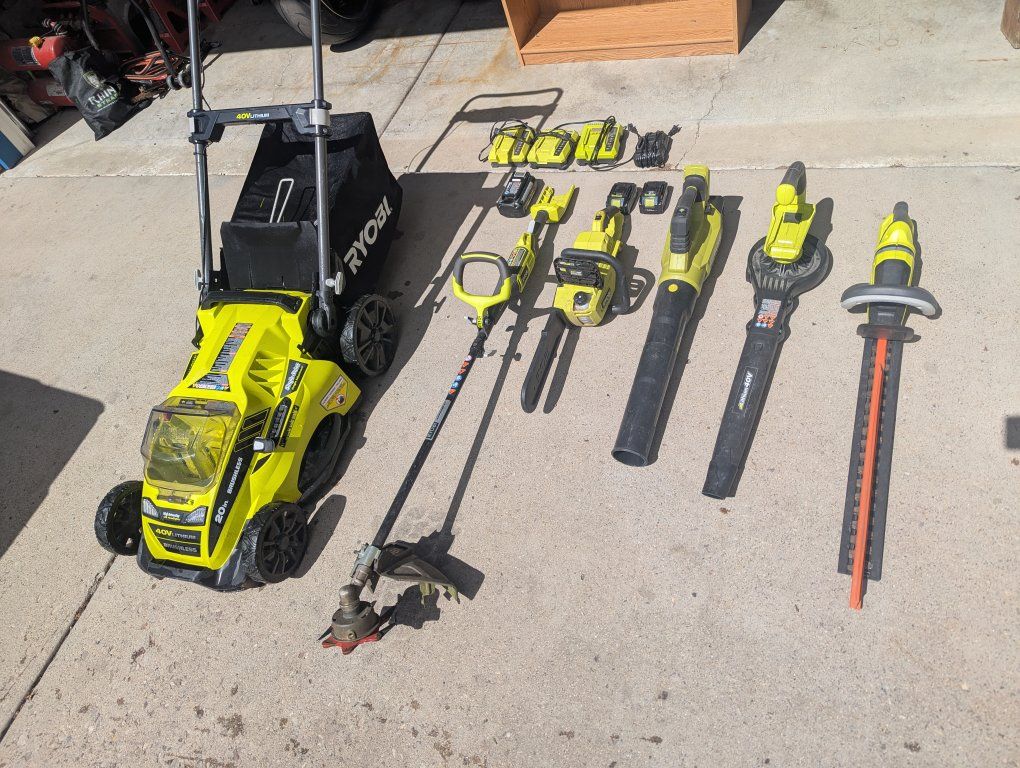 Ryobi 40v & 20v yard care package deal!