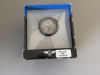 Genuine Stewart-Warner Water Heat Indicator Gauge P/N 284-B-144
