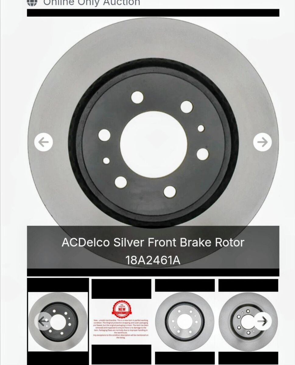 ACDelco Silver Front Brake Rotor 18A2461A