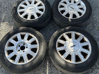 Set of 4 Lincoln OEM Wheels & Goodyear Assurance Tires 225/60R17