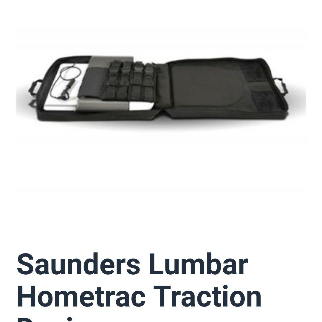 Saunders lumbar traction device. great