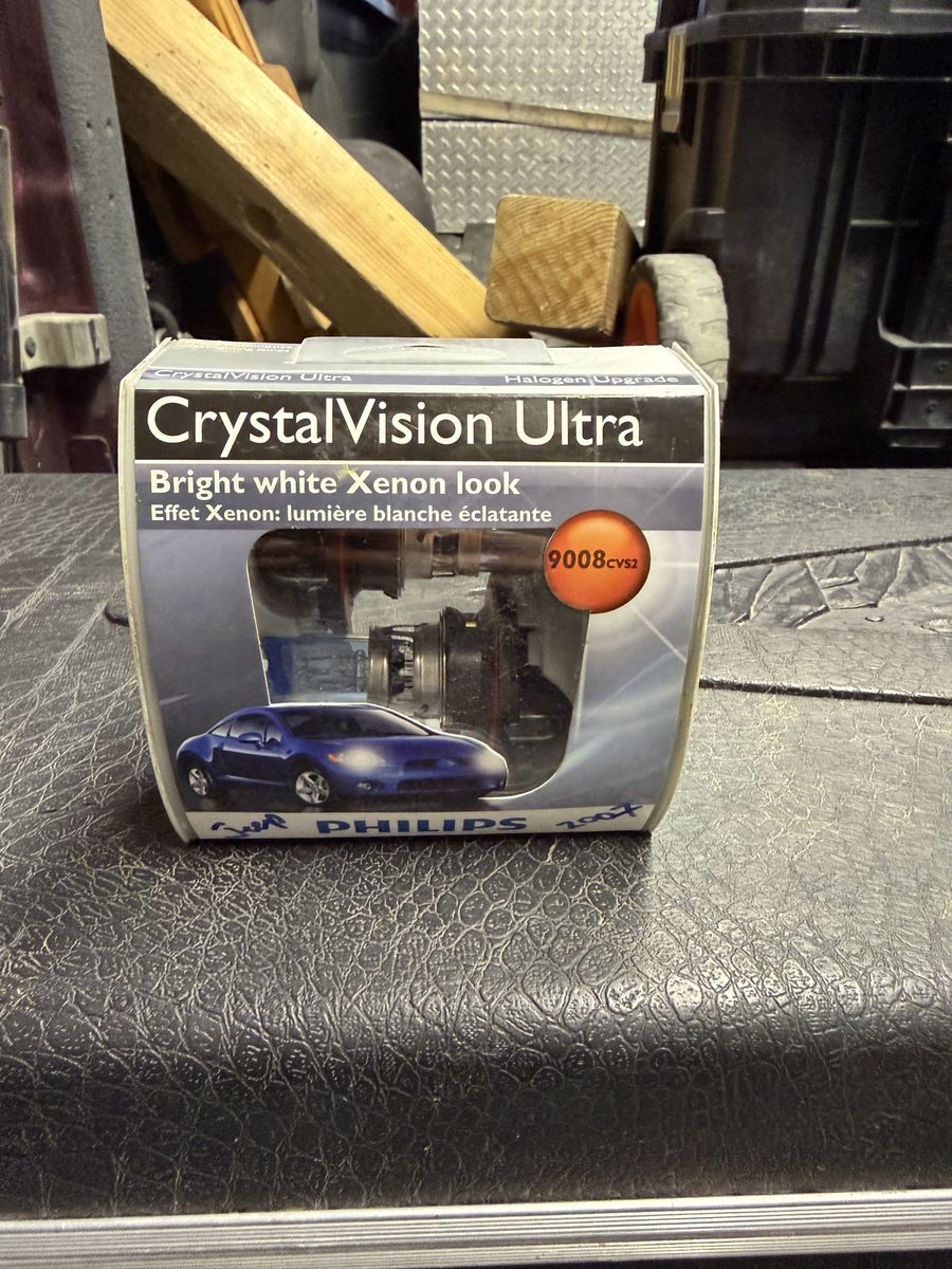 Philips CrystalVision Ultra 9008CVS2 Halogen Upgrade Headlight Bulb - Bright White Xenon Look