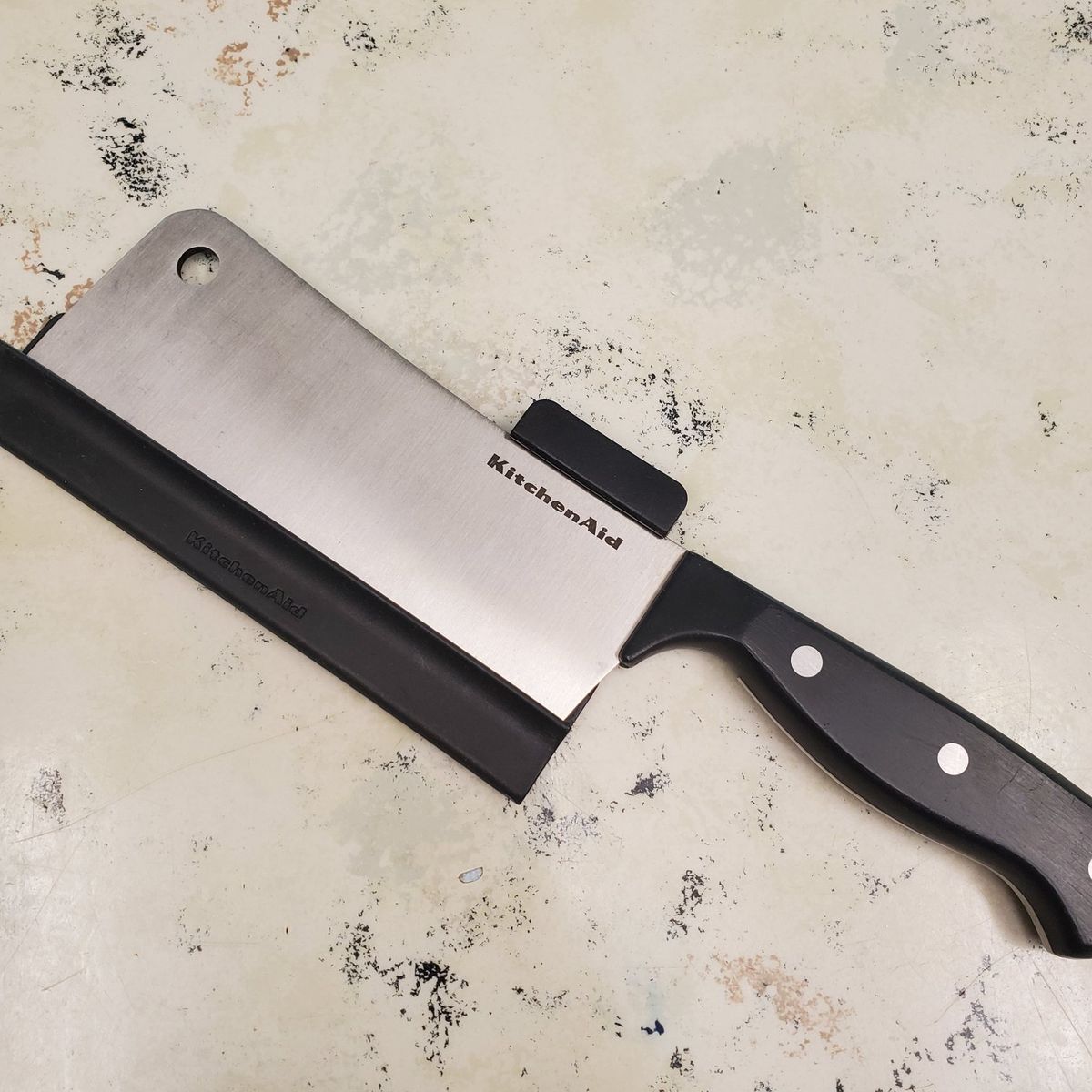KitchenAid Stainless Steel 6 in. Cleaver Knife with cover