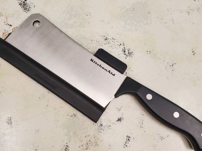 KitchenAid Stainless Steel 6 in. Cleaver Knife with cover