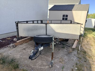 Voyager atv side ramp trailer 7’x10’ Uw/ Spare Tire