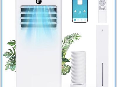 Smart Portable Air Conditioner 8000 BTU White with App Control
