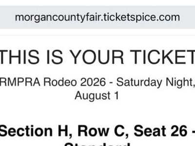 10 Tickets (6 left) to RMPRA Rodeo 2026 - Morgan County Fairgrounds - Saturday, August 1