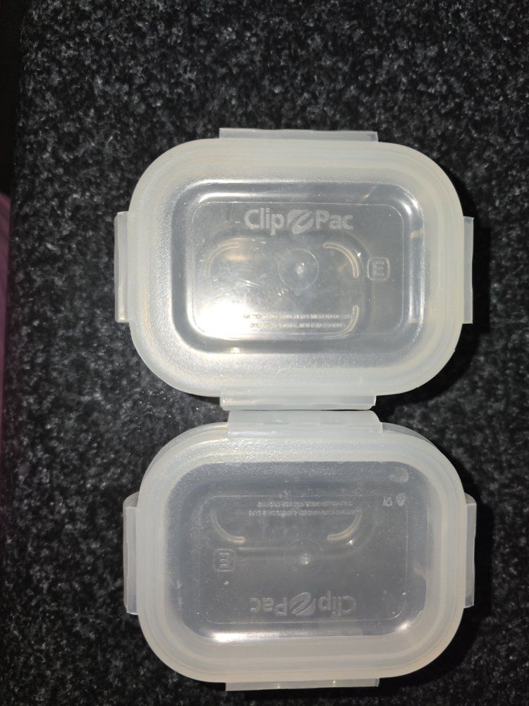 Clip Pac Small Plastic Food Storage Containers with Lids - Set of 2