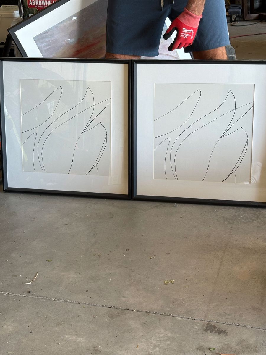 Framed Artwork with Glass