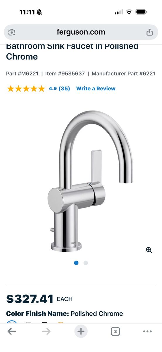 Moen chroma faucet