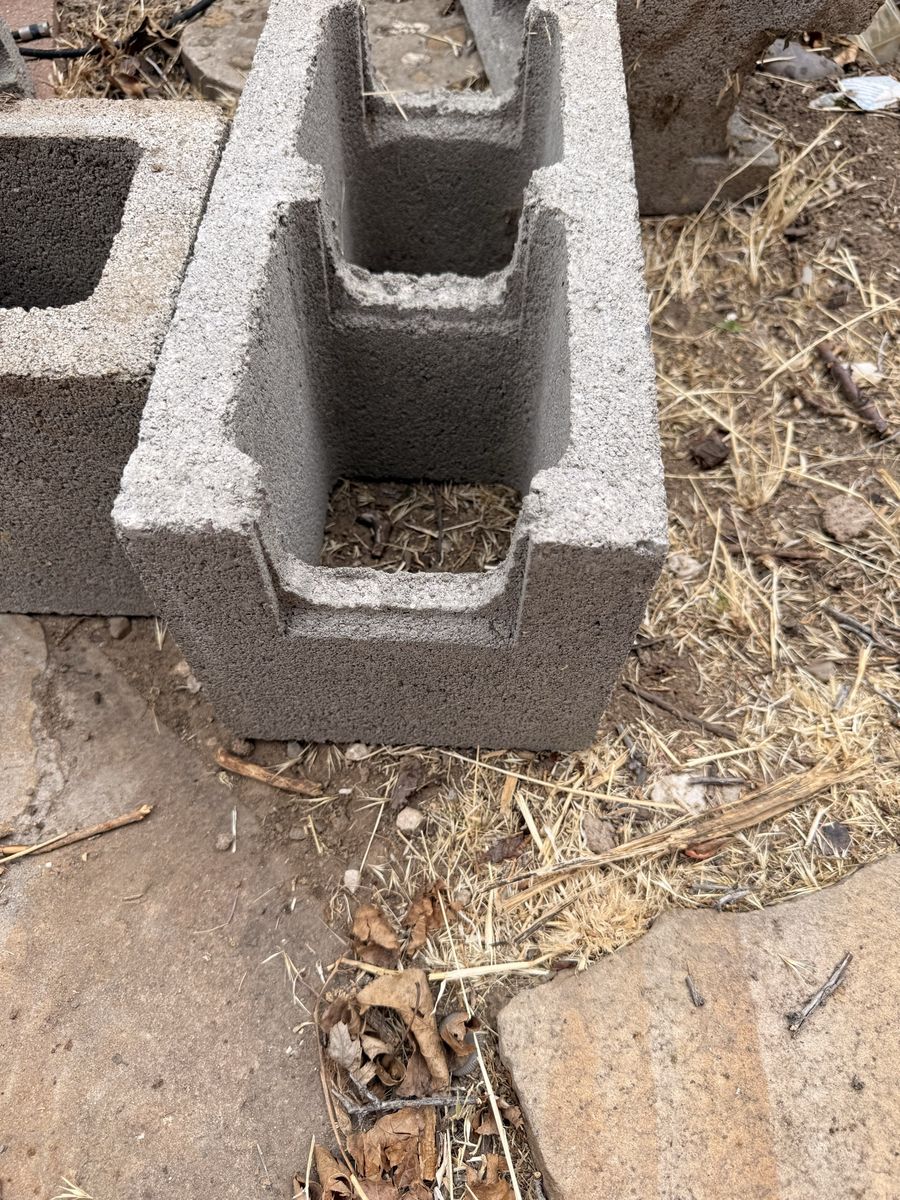 9 Used Concrete Cinder Blocks for Deck Support or Landscaping Projects