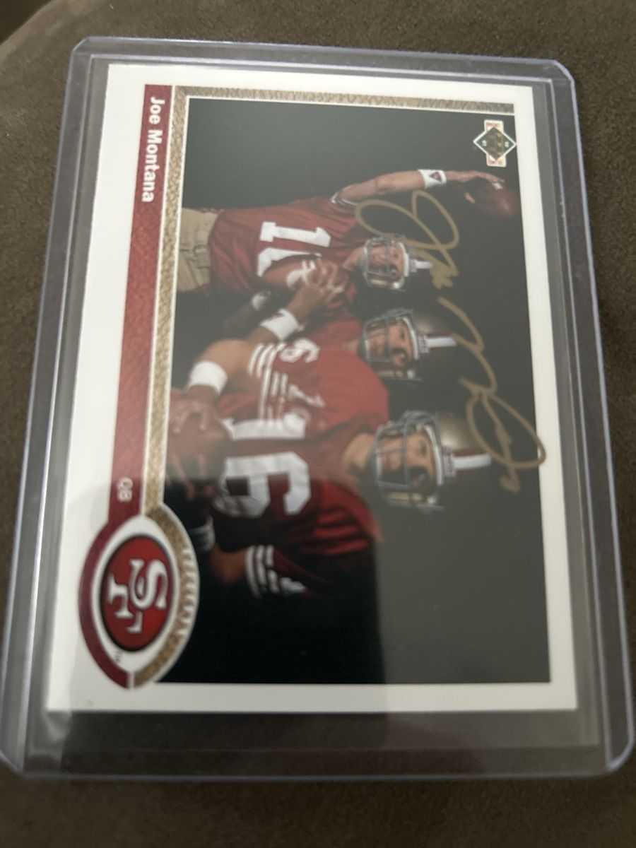 1991 Autograph Joe Montana Hand Signed San Francisco 49ers Upper Deck Football Auto Trading Card