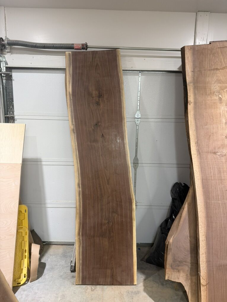 Live Edge Black Walnut Slab $800