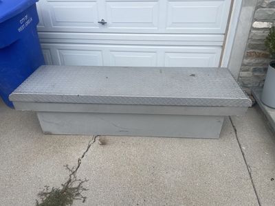 Husky Aluminum Tread Plate Truck Bed Tool Box 9.9 cu ft