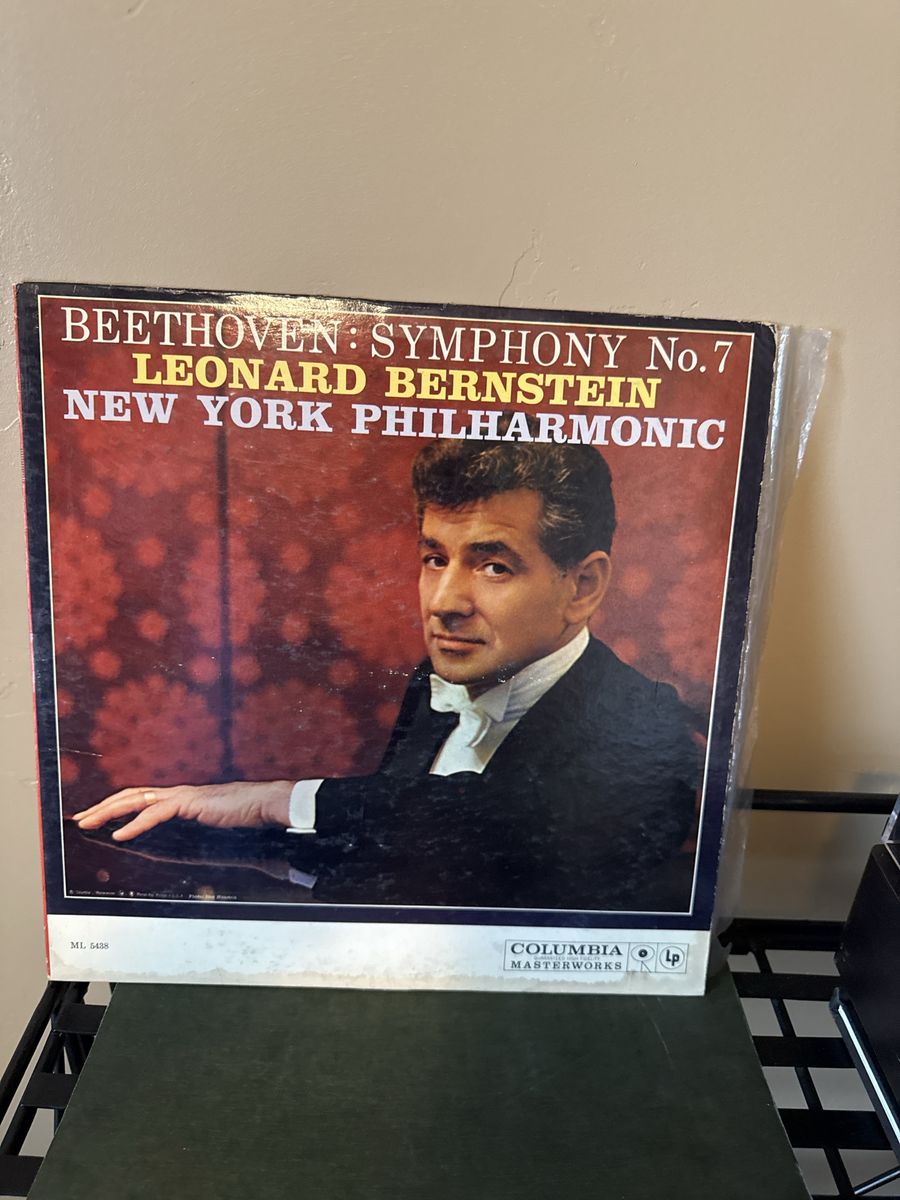 Beethoven Symphony No. 7 Leonard Bernstein New York Philharmonic Vinyl LP