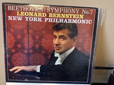 Beethoven Symphony No. 7 Leonard Bernstein New York Philharmonic Vinyl LP