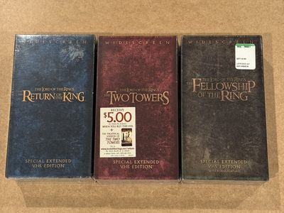 The Lord of the Rings Special Extended Edition VHS Trilogy Box Set SEALED