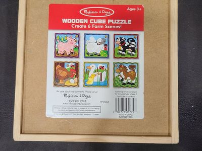 Melissa & Doug Wooden Cube Puzzle