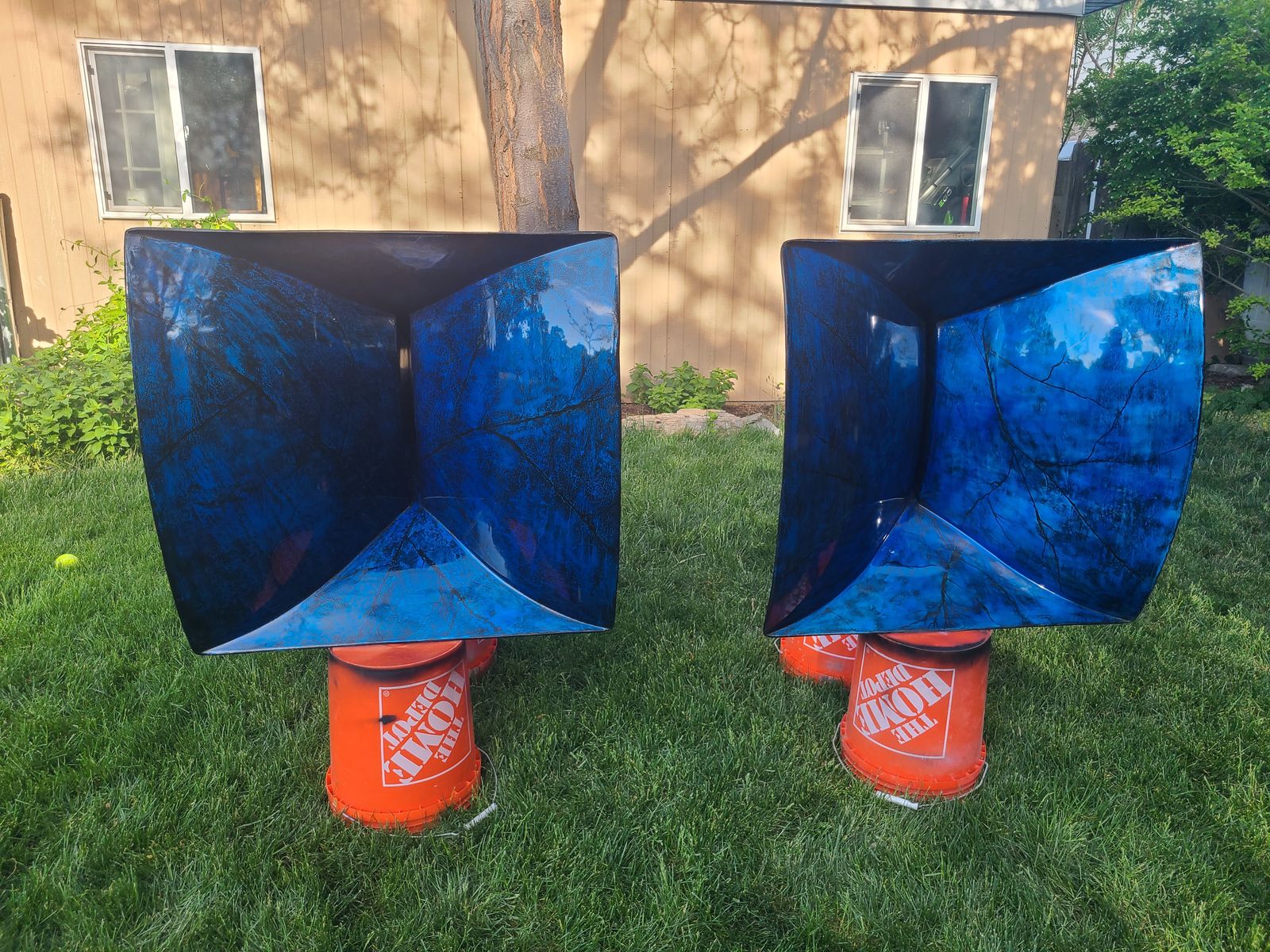 1 Pair JBL 2360 custom painted horns, throats, and stands $600 0bo