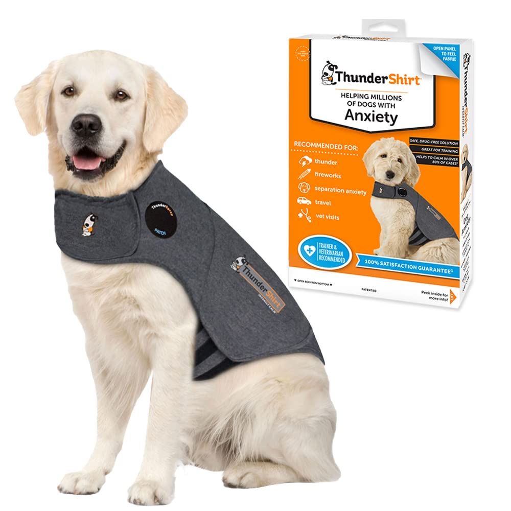 ThunderShirt for Dogs, X Large, Heather Gray Classic - Dog Anxiety Relief Calming Vest retails for $55