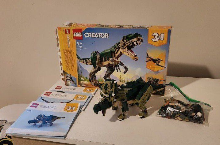 LEGO Creator 3-in-1 Dinosaur Building Sets - Includes T-Rex, Pterodactyl, Triceratops